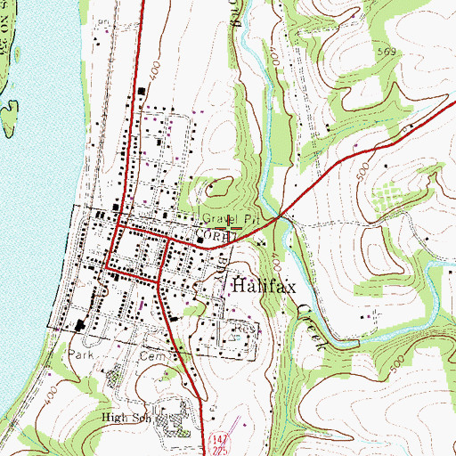 Topographic Map of Township of Halifax, PA