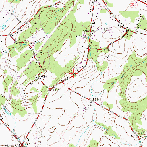 Topographic Map of Township of Londonderry, PA