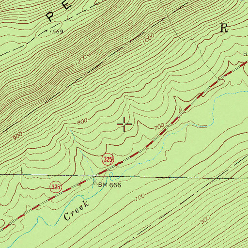 Topographic Map of Township of Rush, PA