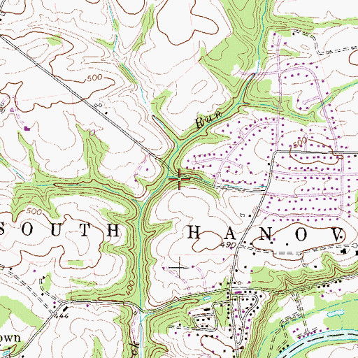 Topographic Map of Township of South Hanover, PA