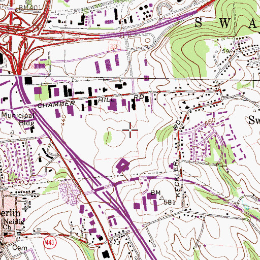 Topographic Map of Township of Swatara, PA