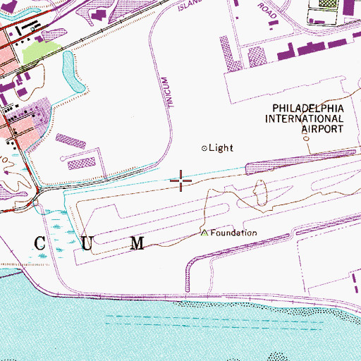 Topographic Map of Township of Tinicum, PA