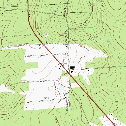 Topographic Map of Township of Benzinger (historical), PA