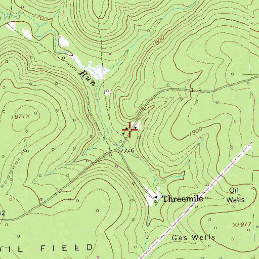 Topographic Map of Township of Highland, PA