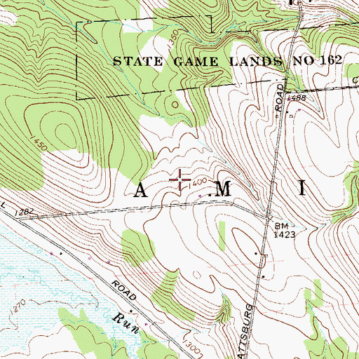 Topographic Map of Township of Amity, PA