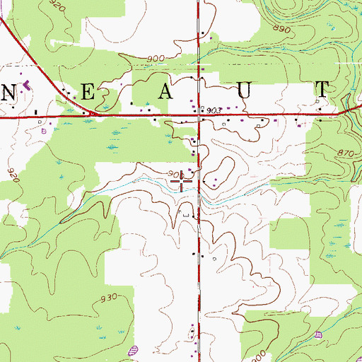 Topographic Map of Township of Conneaut, PA