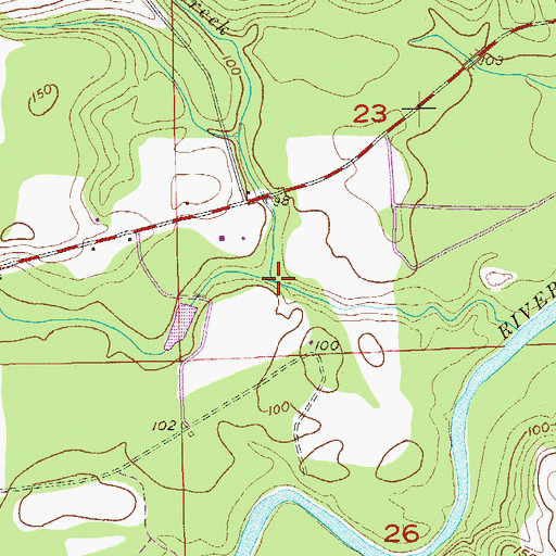 Topographic Map of Limestone Branch, AL