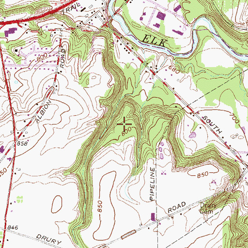 Topographic Map of Township of Girard, PA