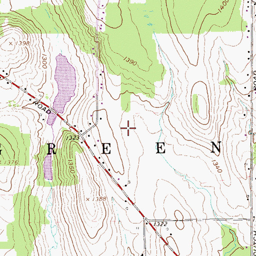 Topographic Map of Township of Greene, PA