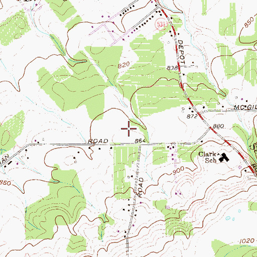 Topographic Map of Township of Harborcreek, PA