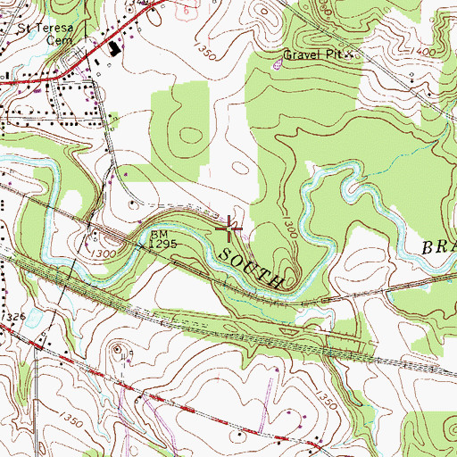 Topographic Map of Township of Union, PA