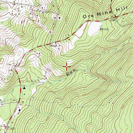 Topographic Map of Township of Bullskin, PA