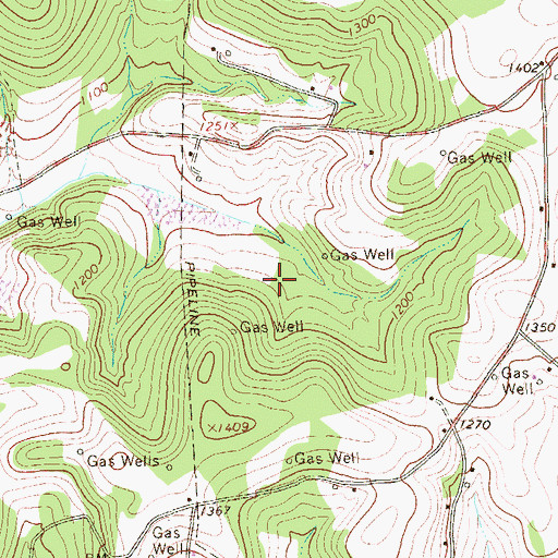 Topographic Map of Township of Franklin, PA