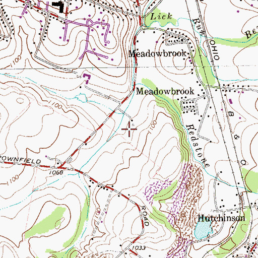 Topographic Map of Township of South Union, PA