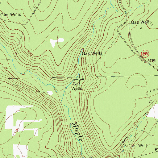 Topographic Map of Township of Barnett, PA