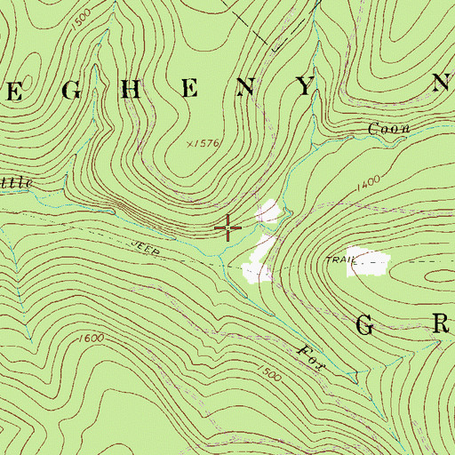 Topographic Map of Township of Green, PA