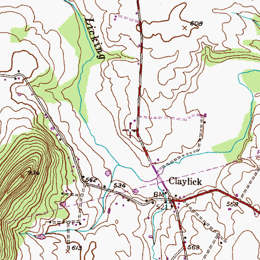 Topographic Map of Township of Montgomery, PA