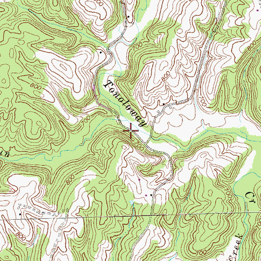 Topographic Map of Township of Belfast, PA