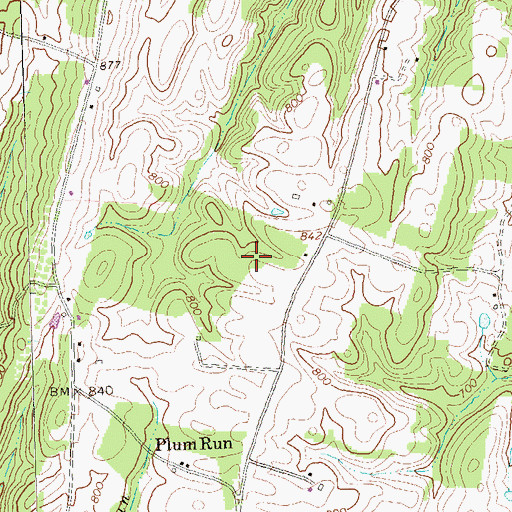 Topographic Map of Township of Thompson, PA