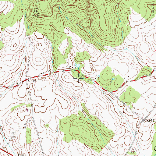 Topographic Map of Township of Wells, PA