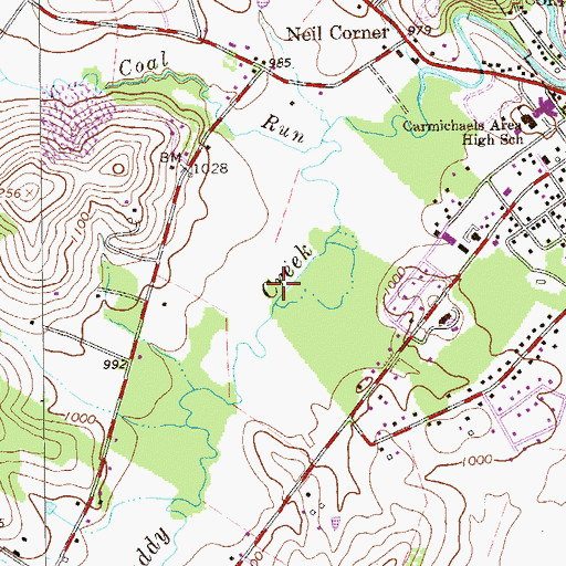 Topographic Map of Township of Cumberland, PA