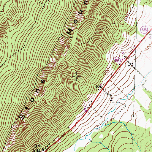 Topographic Map of Township of Brady, PA
