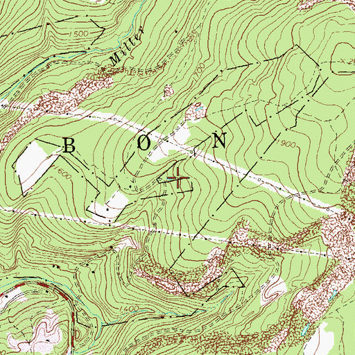 Topographic Map of Township of Carbon, PA
