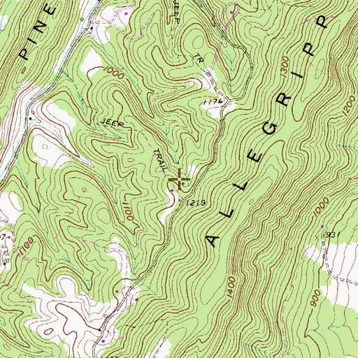 Topographic Map of Township of Hopewell, PA