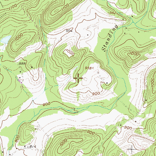 Topographic Map of Township of Jackson, PA