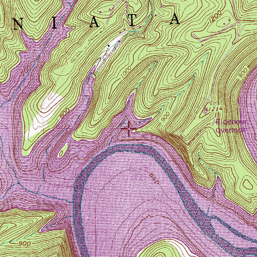 Topographic Map of Township of Juniata, PA