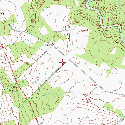 Topographic Map of Township of Todd, PA