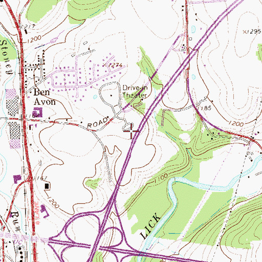 Topographic Map of Township of White, PA