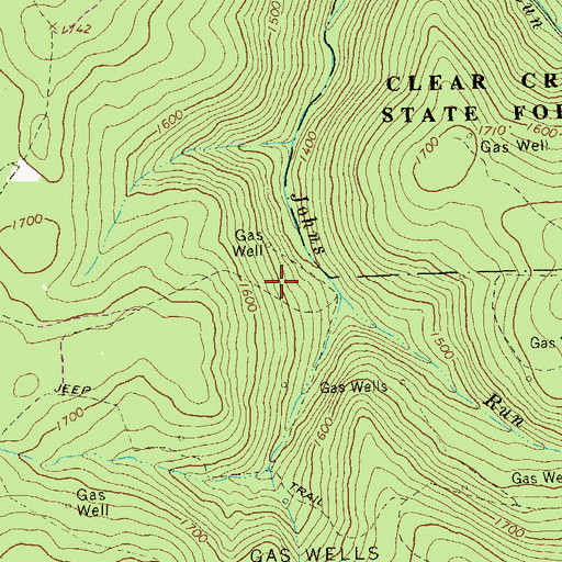 Topographic Map of Township of Heath, PA