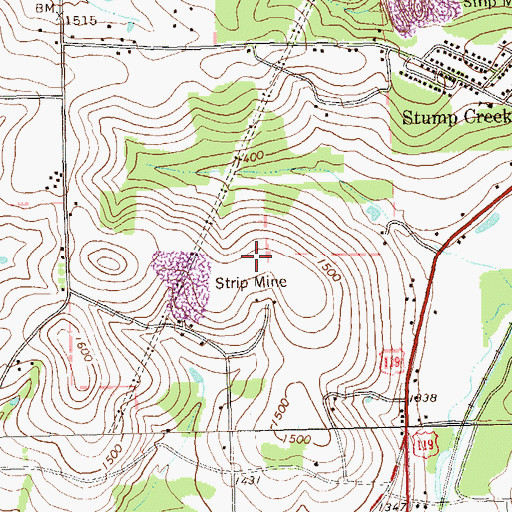 Topographic Map of Township of Henderson, PA