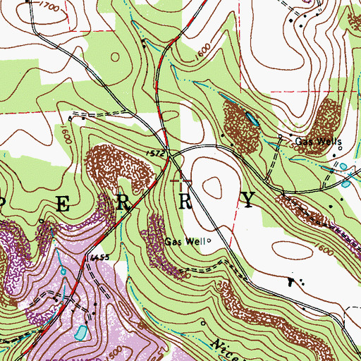 Topographic Map of Township of Perry, PA