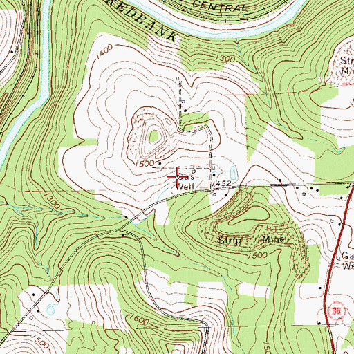 Topographic Map of Township of Rose, PA