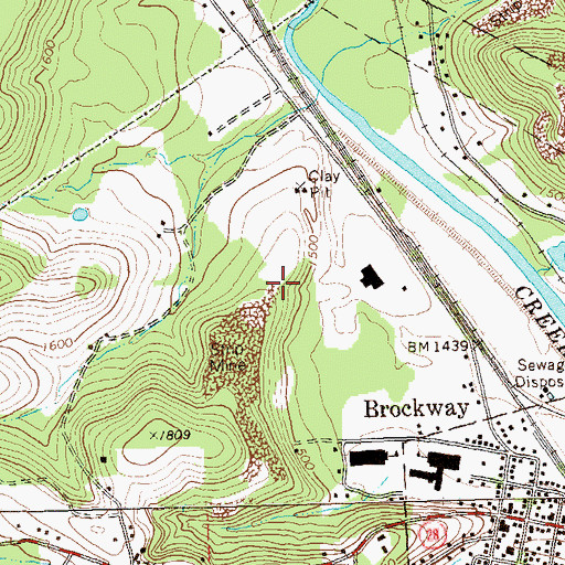 Topographic Map of Township of Snyder, PA