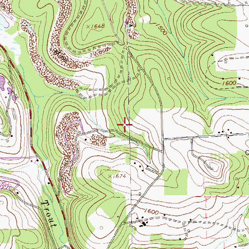 Topographic Map of Township of Winslow, PA