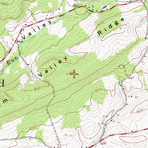 Topographic Map of Township of Fermanagh, PA