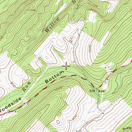 Topographic Map of Township of Lack, PA