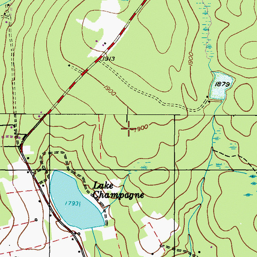 Topographic Map of Township of Clifton, PA