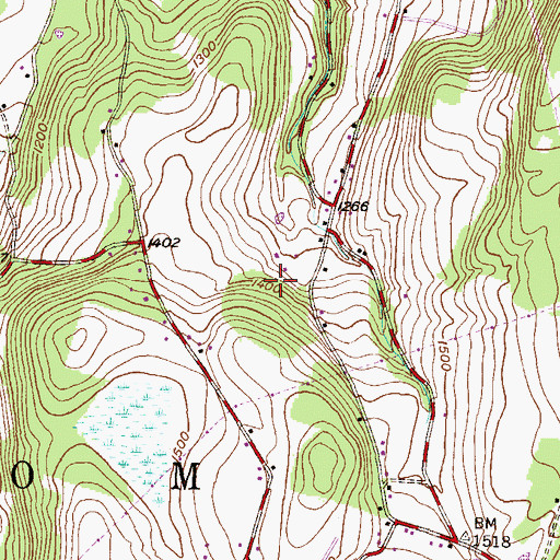 Topographic Map of Township of Ransom, PA