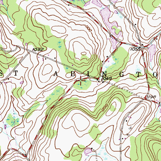 Topographic Map of Township of West Abington, PA