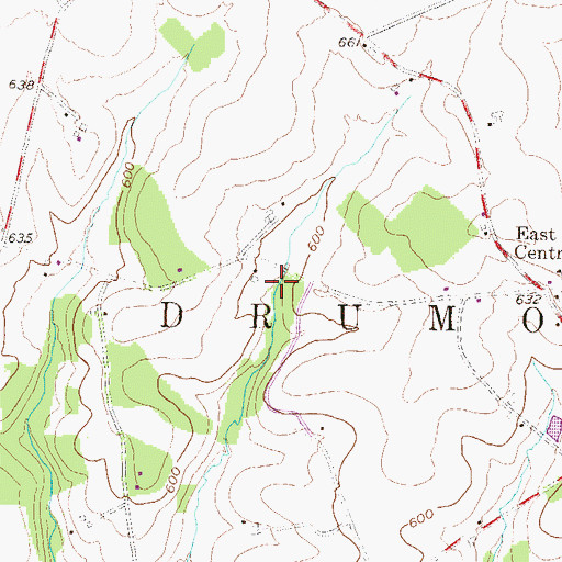 Topographic Map of Township of East Drumore, PA