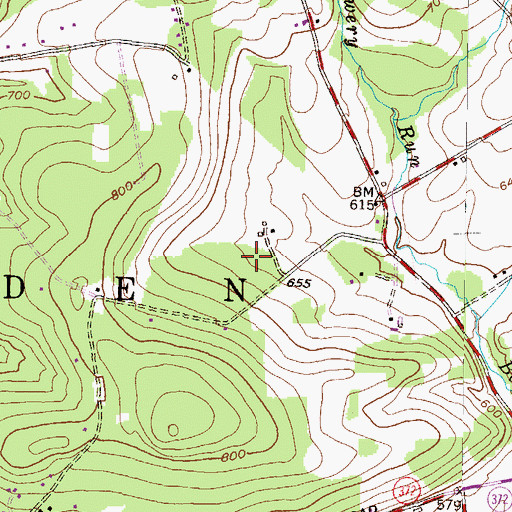 Topographic Map of Township of Eden, PA