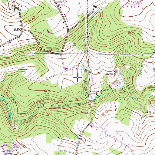 Topographic Map of Township of Martic, PA