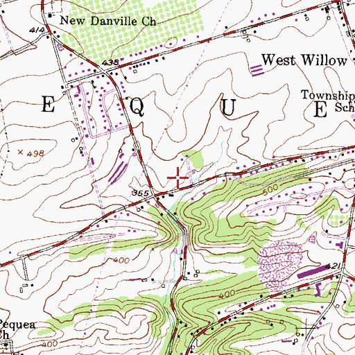 Topographic Map of Township of Pequea, PA