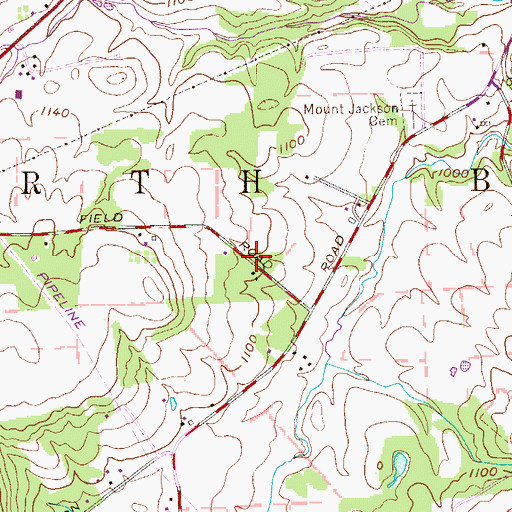 Topographic Map of Township of North Beaver, PA