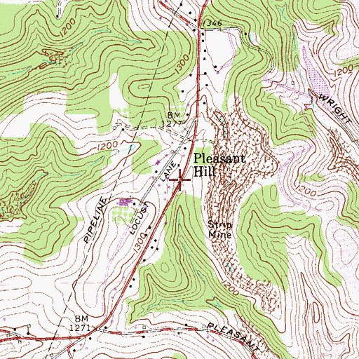 Topographic Map of Township of Perry, PA