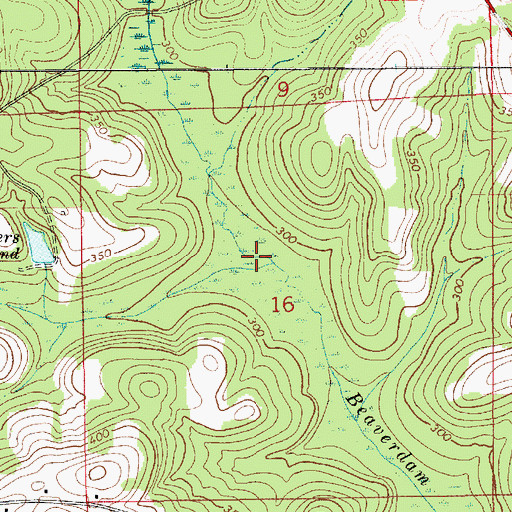 Topographic Map of Lindsey Creek, AL